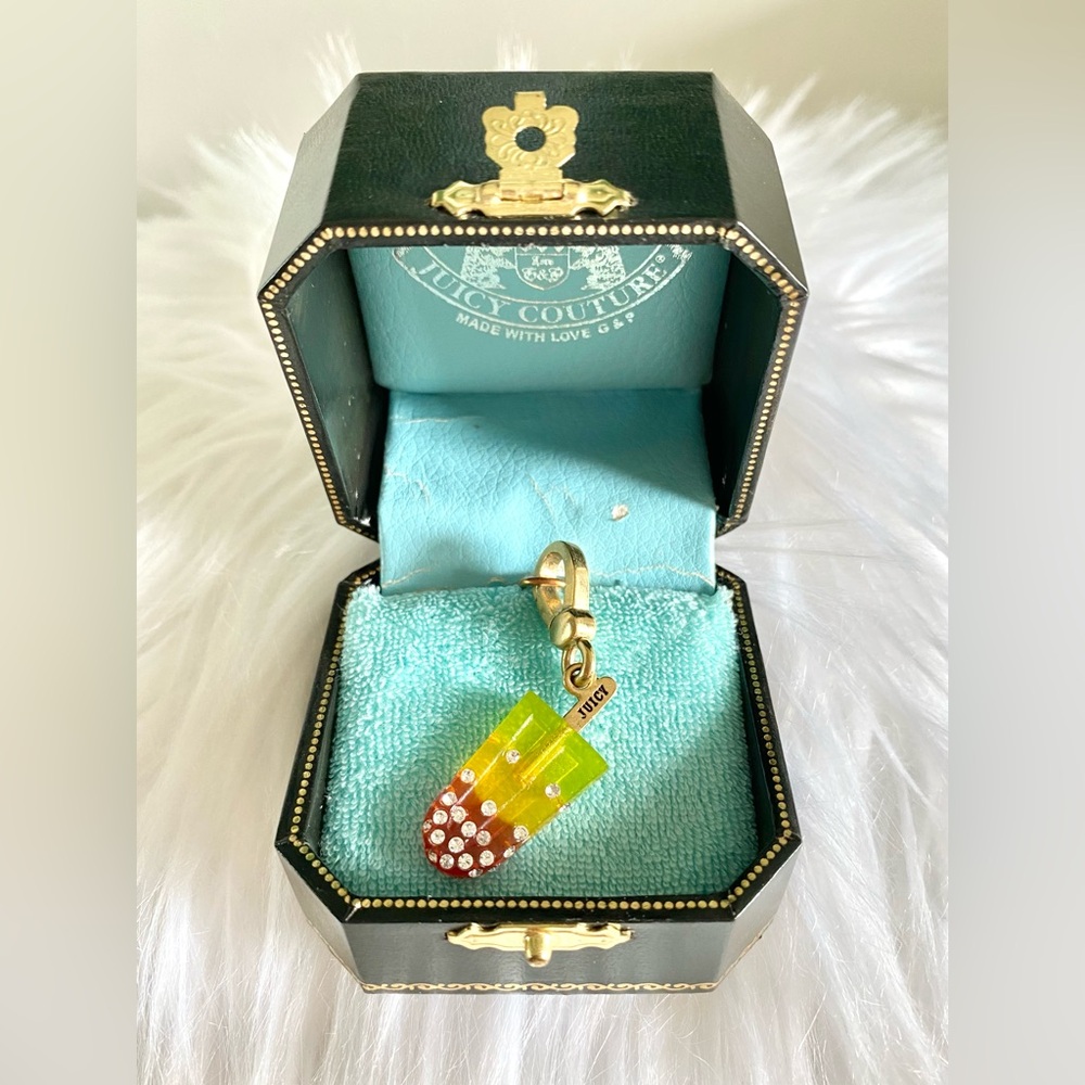 Juicy Couture Vintage Rainbow Pave Popsicle Charm